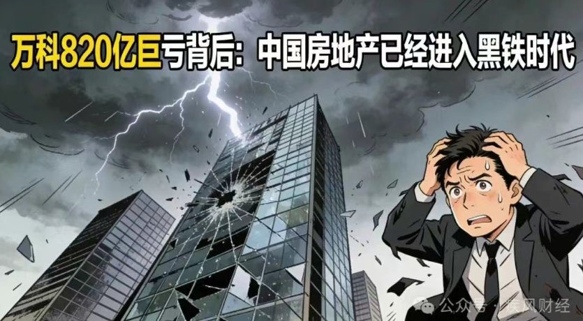 万科820亿巨亏背后：中国房地产已经进入黑铁时代